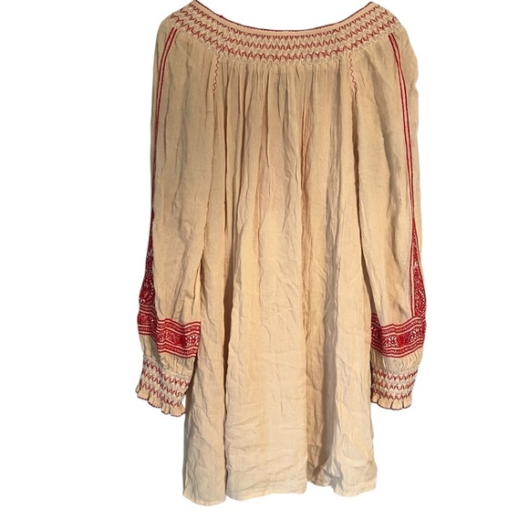 Free People Boho Embroidered Dress with Tassels - Picture 6 of 11